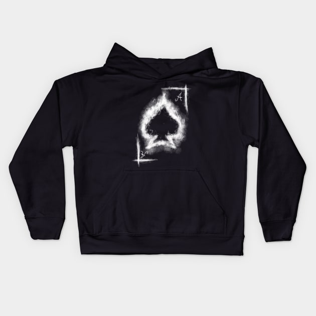 ace of spades Kids Hoodie by NemfisArt